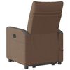vidaXL Fauteuil de massage inclinable Marron Tissu