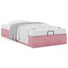 vidaXL Cadre de lit ottoman sans matelas rose 100x200 cm velours