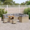 vidaXL Ensemble de canap&eacute; de jardin 12 pcs beige et gris clair
