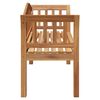 vidaXL Banc de jardin Marron 120 x 53,5 x 85 cm Bois de teck solide