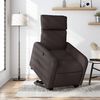 vidaXL Fauteuil inclinable marron fonc&eacute; tissu