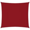 vidaXL Voile de parasol tissu oxford carré 4x4 m rouge