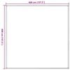 vidaXL Tapis de tente 400x400 cm Beige