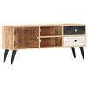 vidaXL Meuble TV 115x30x47 cm Bois massif de manguier