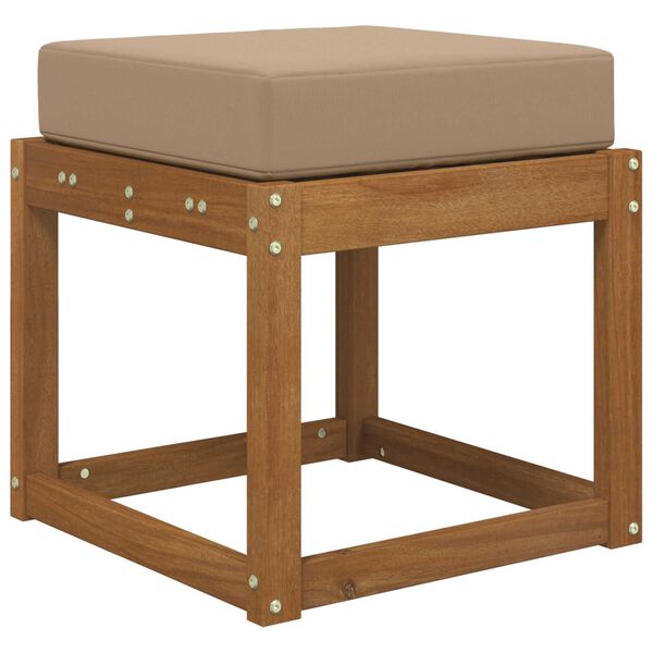 vidaXL Coussin de Si&egrave;ge d'Ext&eacute;rieur Taupe 40 x 40 x 8 cm