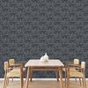 DUTCH WALLCOVERINGS Papier peint Onyx Anthracite et doré