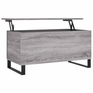 vidaXL Table basse Sonoma gris 90x44,5x45 cm Bois d'ing&eacute;nierie