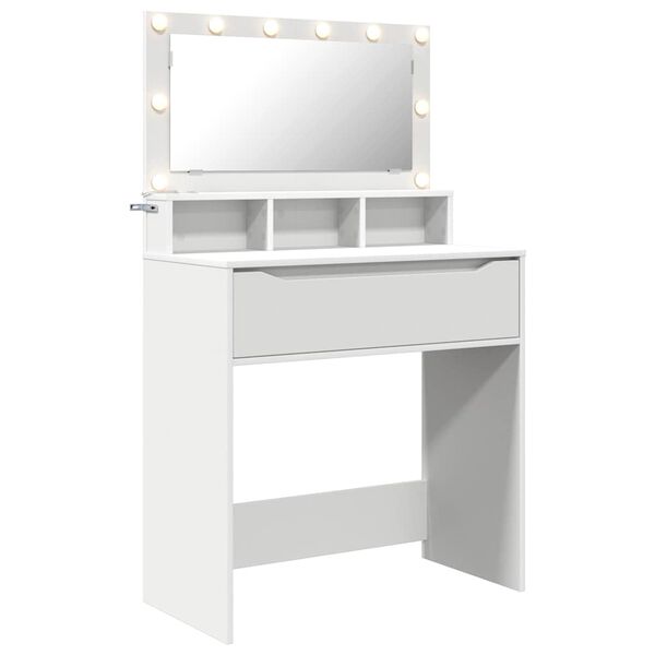 vidaXL Tables de maquillage pour chambre Blanc 80 x 39,6 x 135 cm