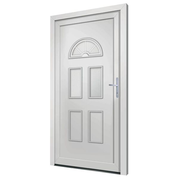 vidaXL Porte d'entr&eacute;e blanc 88x208 cm PVC