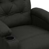 vidaXL Fauteuil Noir Tissu