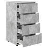 vidaXL Armoires de rangement 2 pcs Gris b&eacute;ton 60 x 48 x 105 cm