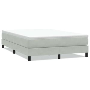 vidaXL Sommier &agrave; lattes de lit sans matelas gris clair 140x210 cm