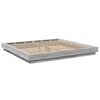 vidaXL Cadre de lit sans matelas sonoma gris 200x200 cm