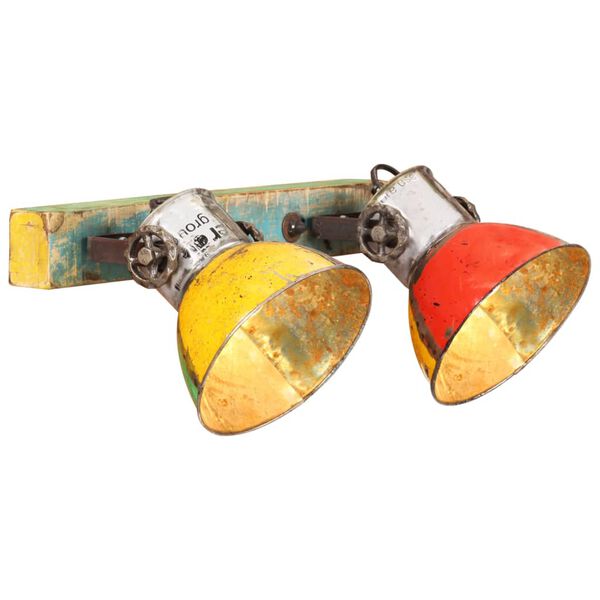 vidaXL Applique murale industrielle Multicolore 45x25 cm E27