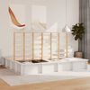 vidaXL Cadre de lit Blanc 180 x 200 cm Bois de pin massif