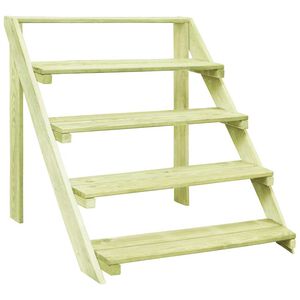 vidaXL Support de jardini&egrave;re 80x80x80 cm Bois de pin impr&eacute;gn&eacute;