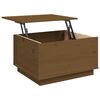 vidaXL Table basse Marron miel 60x50x35 cm Bois massif de pin
