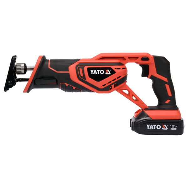 YATO Scie alternative avec batterie Li-Ion 2,0Ah 18V