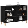 vidaXL Buffet Ch&ecirc;ne noir 103,5 x 35 x 70 cm Bois d'ing&eacute;nierie