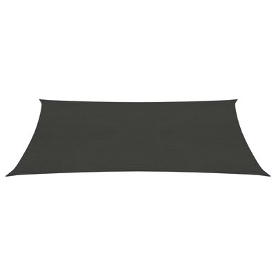 vidaXL Voile d'ombrage 160 g/m² Anthracite 3x4 m PEHD