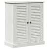 vidaXL Armoire de salle de bain avec porte VIGO Blanc et Blanc Antique