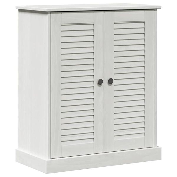 vidaXL Armoire de salle de bain avec porte VIGO Blanc et Blanc Antique
