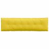 vidaXL Coussin de Dos Jaune clair 180 x 19 x 50 cm tissu