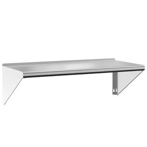 vidaXL &Eacute;tag&egrave;re murale 100x45x31 cm argent&eacute; acier inoxydable