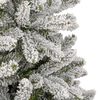 vidaXL Sapin de No&euml;l artificiel &agrave; charni&egrave;res avec neige floqu&eacute;e 270 cm