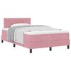 vidaXL Lit &agrave; ressorts avec matelas Rose 120 x 190 cm Velours
