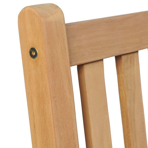 vidaXL Chaises de jardin lot de 4 et coussins cr&egrave;me bois teck solide