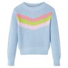 Pull-over tricot&eacute; pour enfants bleu 140