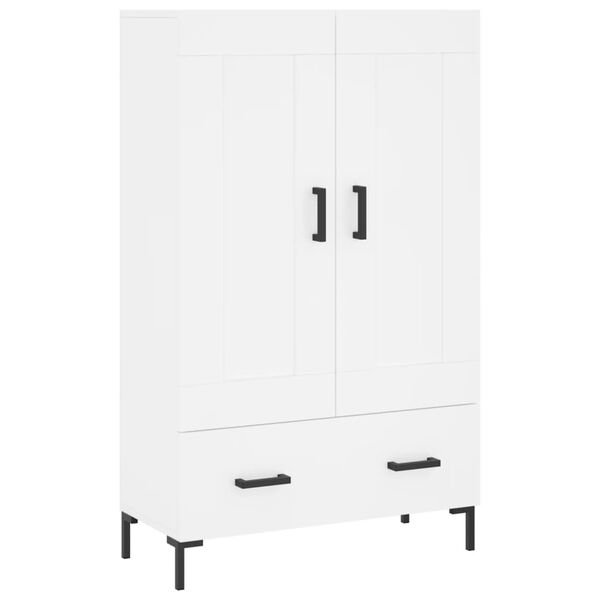vidaXL Buffet haut blanc 69,5x31x115 cm bois d'ing&eacute;nierie