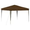 vidaXL Tente de f&ecirc;te pop-up 288 x 288 x 245 cm Taupe Tissu Oxford