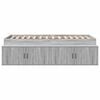 vidaXL Cadre de lit Gris Sonoma 80 x 200 cm Bois d'ingénierie