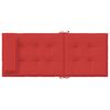 vidaXL Coussins de chaise &agrave; dossier haut lot de 4 rouge tissu oxford