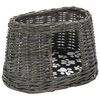 vidaXL Jeu de panier pour chats 3 pcs avec coussins Gris 47x34x60 cm