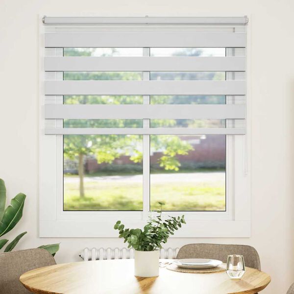 vidaXL Store z&egrave;bre blanc 130x100 cm largeur du tissu 125,9cm polyester