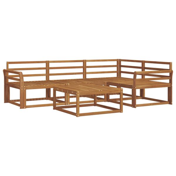 vidaXL Ensemble de canap&eacute;s d'ext&eacute;rieur 5 pcs Naturel