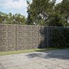 vidaXL Panier gabion avec couvercle 1100x100x200 cm fer galvanisé