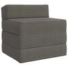 vidaXL Canap&eacute;-lit pliable Gris clair 200 x 70 x 15 cm