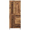 vidaXL Haut Armoire avec tiroir 2 pcs Bois ancien Bois d'ing&eacute;nierie