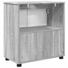 vidaXL Cabinet de salle de bain avec porte Gris Sonoma 61 x 35 x 64 cm