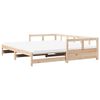 vidaXL Lit de jour et lit gigogne et matelas 90x190 cm bois pin massif