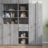 vidaXL Buffet haut sonoma gris 45x42,5x185 cm bois d'ing&eacute;nierie