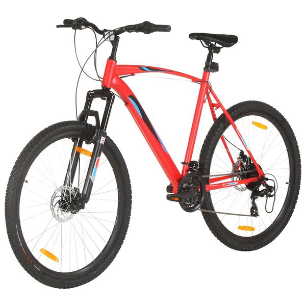 vidaXL V&eacute;lo de montagne 21 vitesses Roues 29 pouces Cadre 53 cm Rouge