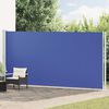 vidaXL Auvent lat&eacute;ral r&eacute;tractable de patio 200x600 cm Bleu