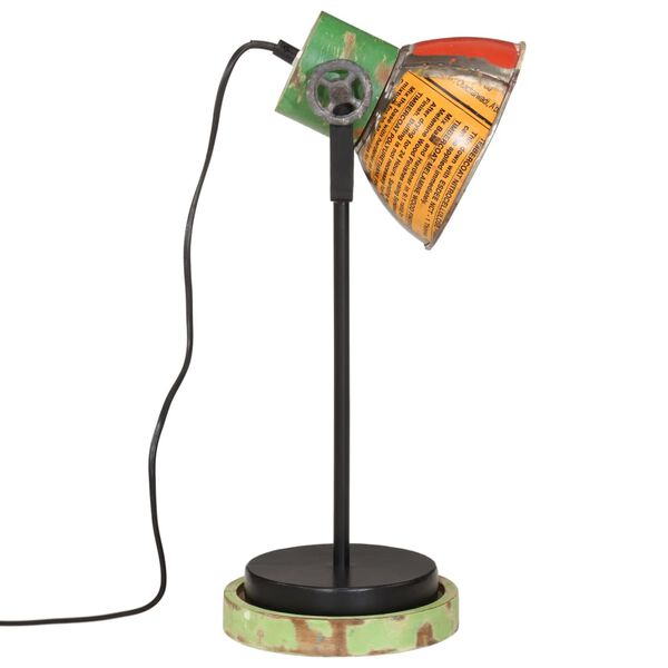 vidaXL Lampe de bureau 25 W multicolore 17x17x50 cm E27