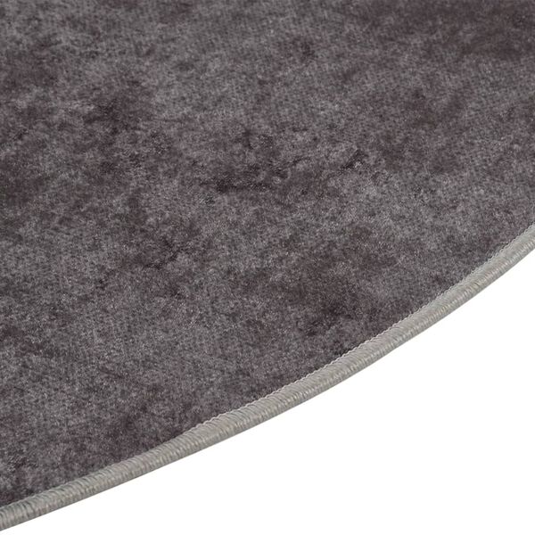 vidaXL Tapis lavable gris &Oslash; 200 cm