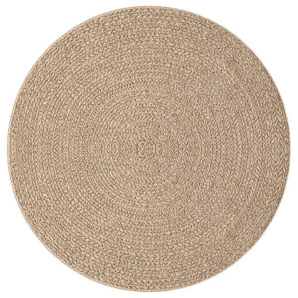 vidaXL Tapis ZIZUR &Oslash; 200 cm aspect de jute int&eacute;rieur et ext&eacute;rieur